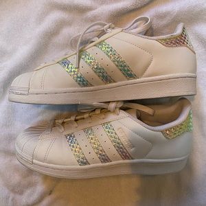 Adidas iridescent sneakers